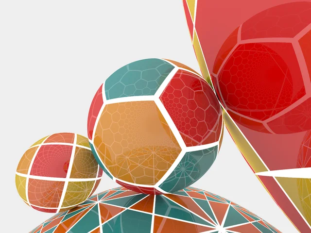 A closer view of the surfaces and their intrinsic patterns.